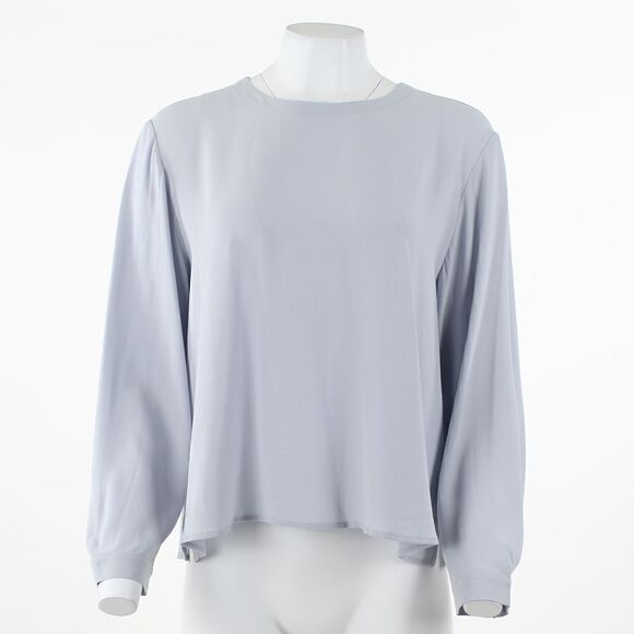 Eileen Fisher Silk Top India Sky - Picture 2 of 5